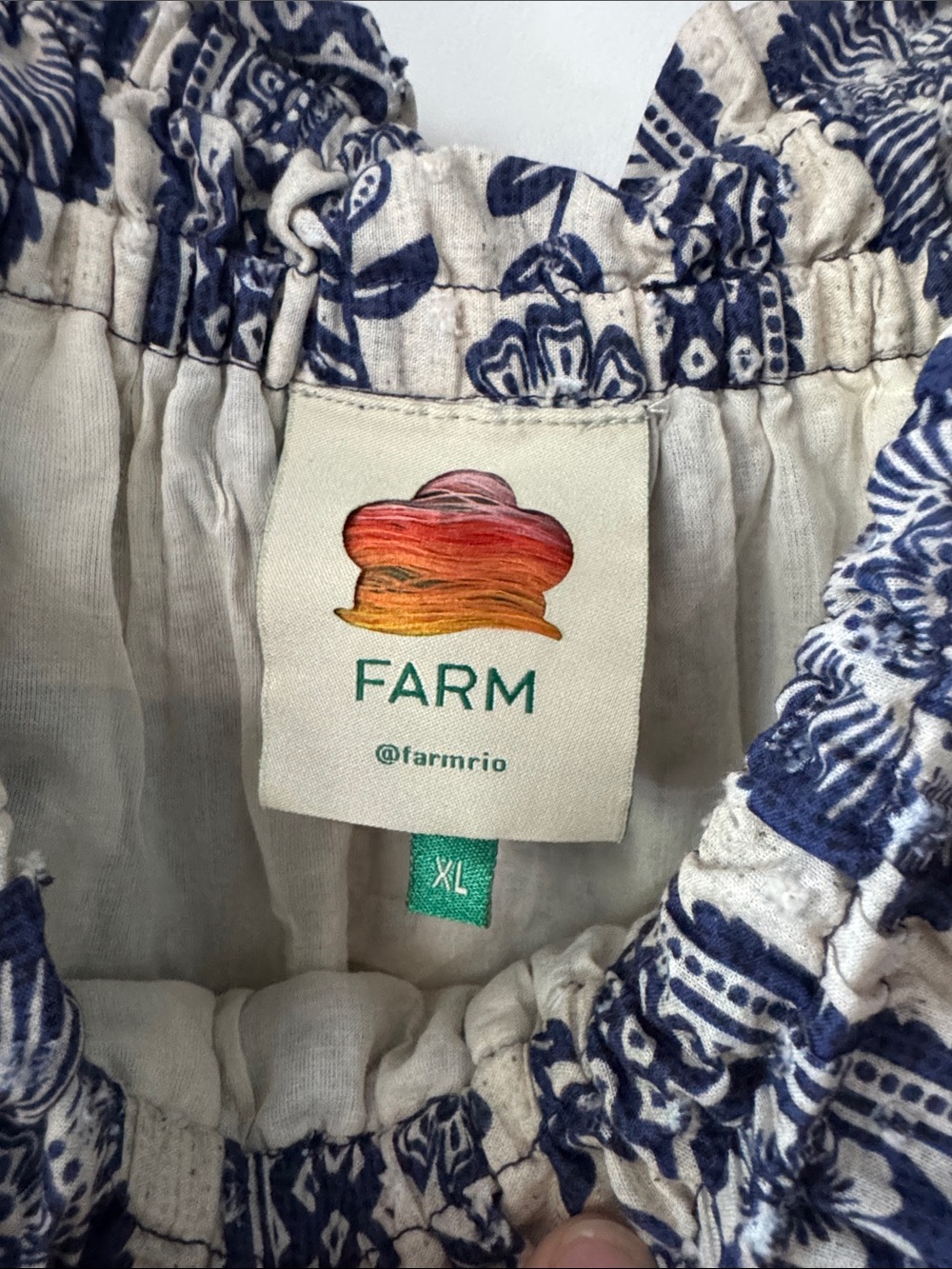 Farm Rio Pineapple Garden Shoulder Tie Midi Dress XL - Picture 6 of 9